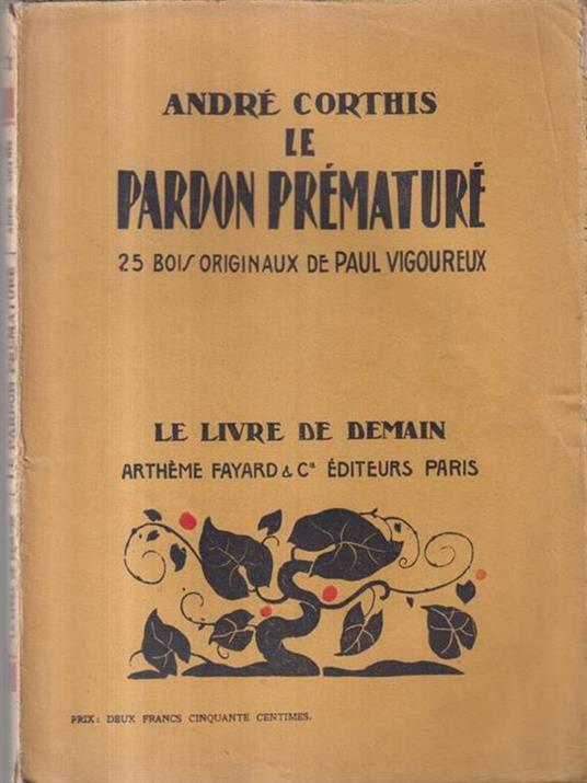Le pardon premature - André Corthis - copertina