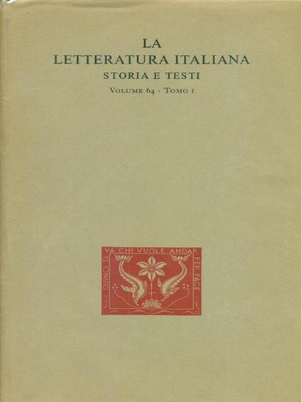 Narratori Dell'Ottocento E Del Primo Novecento, Tomo 1 - copertina