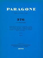Paragone 276 anno XXIV. Letteratura