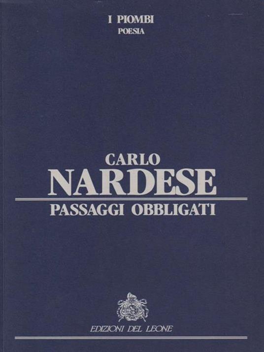 Passaggi obbligati - Carlo Nardese - copertina