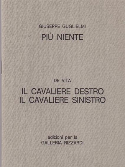 Più niente - Giuseppe Guglielmi - copertina