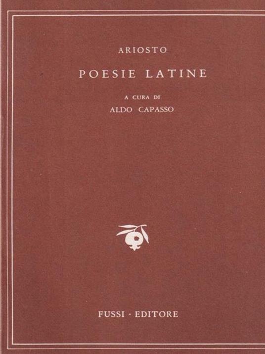 Poesie latine - Ludovico Ariosto - copertina