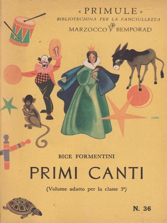 Primi canti - Bice Formentini - copertina