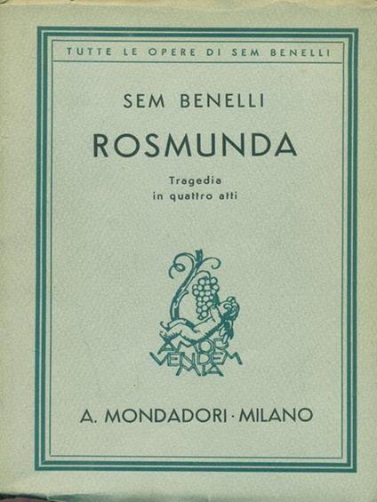 Rosmunda - Sem Benelli - copertina