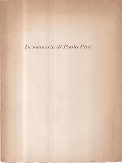 Scuola speciale - Paolo Pini - copertina