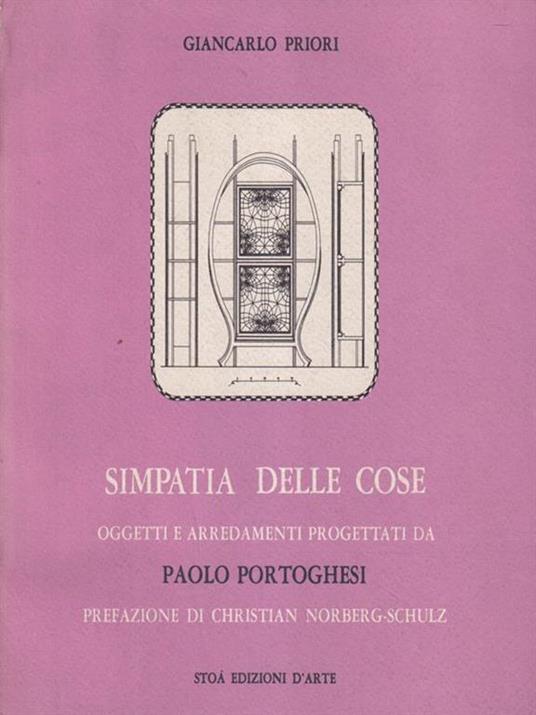 Simpatia delle cose - Giancarlo Priori - copertina