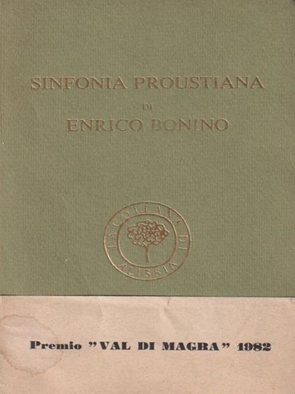 Sinfonia Proustiana - Enrico Bonino - copertina