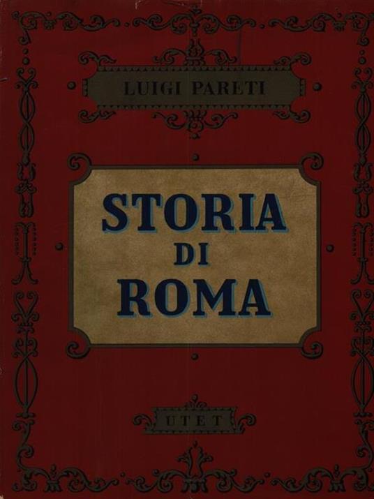 Storia di Roma - Luigi Pareti - copertina