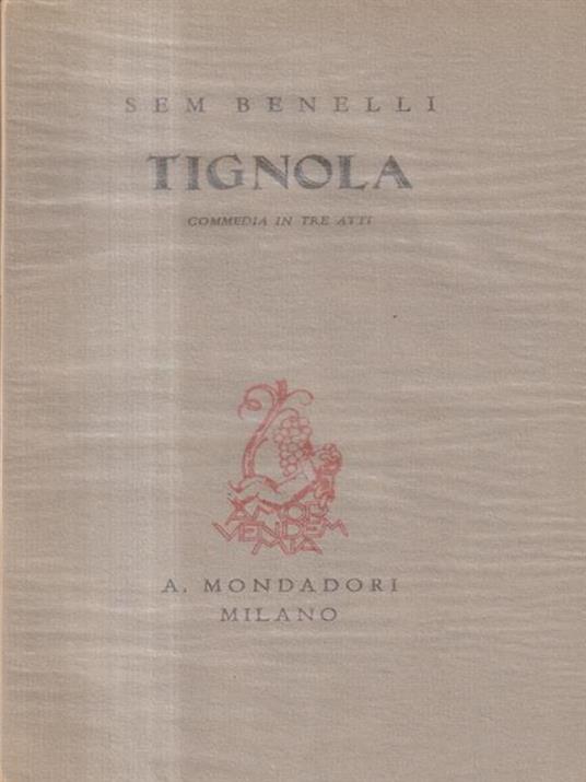 Tignola - Sem Benelli - copertina