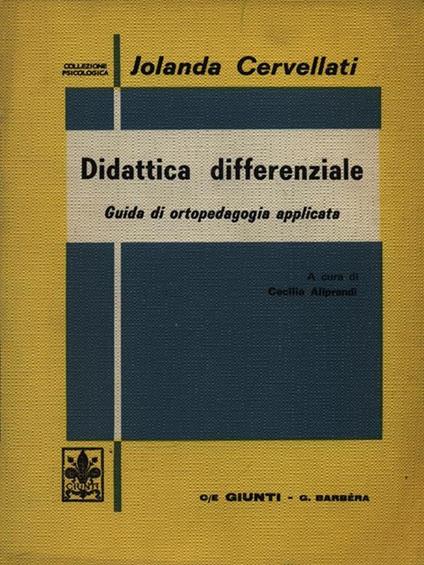 Didattica differenziale - Jolanda Cervellati - copertina