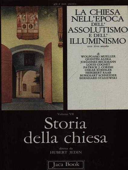 La Chiesa nell'epoca dell'Assolitusmo e dell'Illuminismo - copertina