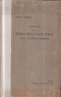 Appunti per una storia delle cause finali nella filosofia moderna