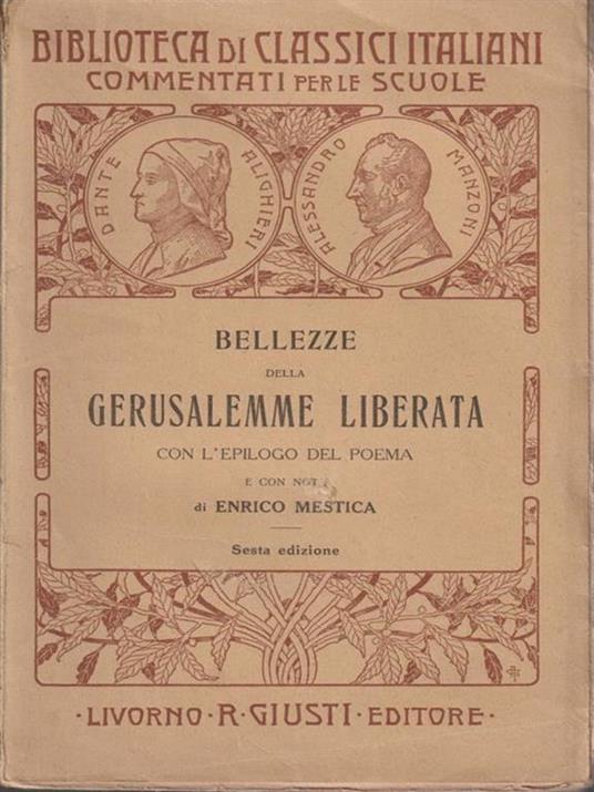 Bellezze della Gerusalemme Liberata - Enrico Mestica - copertina