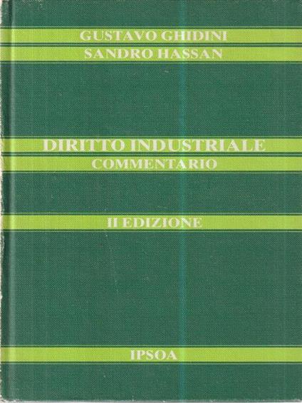 Diritto industriale commentario - Gustavo Ghidini - copertina