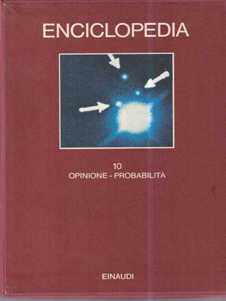 Enciclopedia Einaudi. Vol. 10: Opinione-Probabilità - copertina