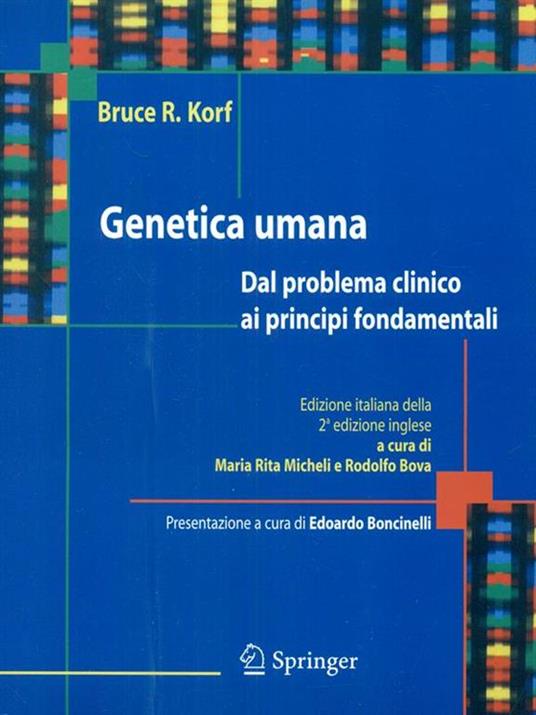 Genetica umana - Bruce R. Korf - copertina