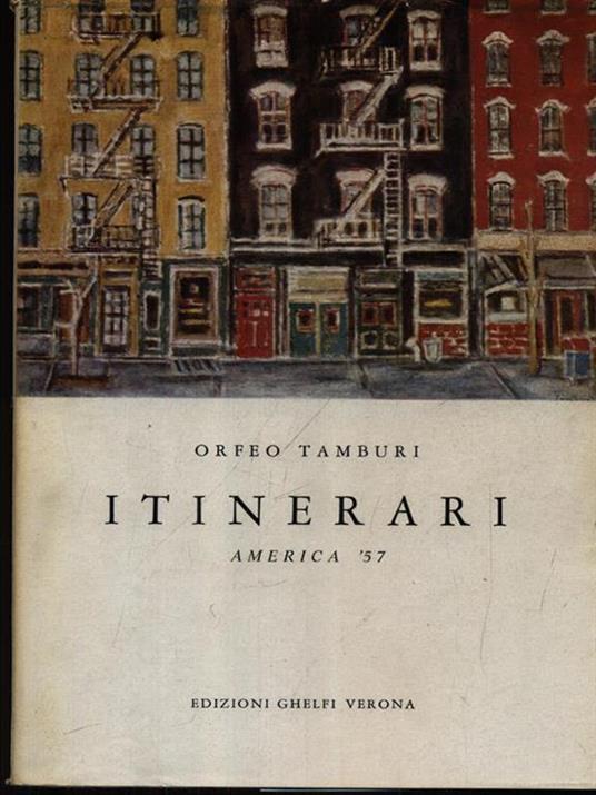 Itinerari America '57 - Orfeo Tamburi - copertina