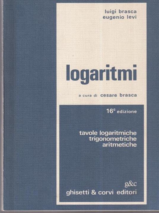Logaritmi - Cesare Brasca - copertina