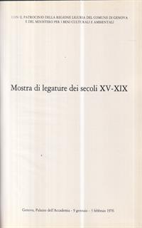 Mostra di legature dei secoli XV-XIX