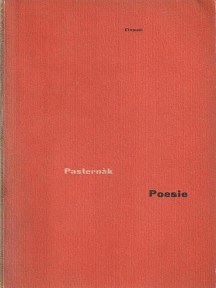 Poesie - Boris Pasternak - copertina