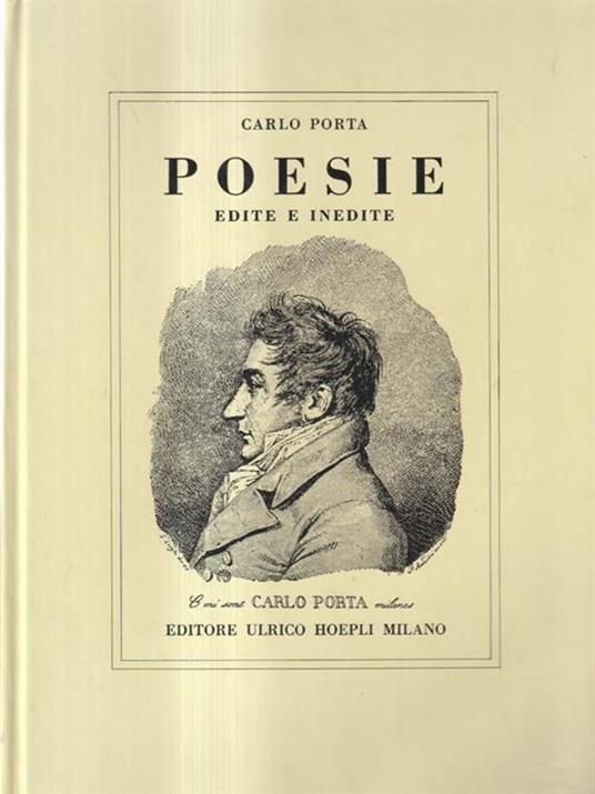 Poesie edite e inedite di Carlo Porta - Angelo Ottolini - copertina