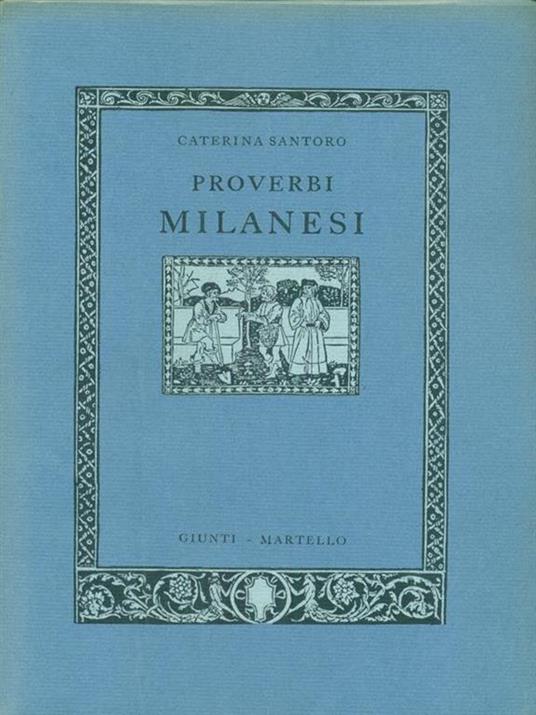 Proverbi milanesi - Caterina Santoro - copertina