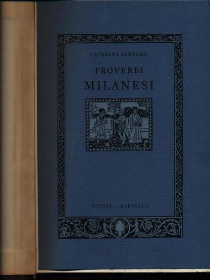 Proverbi milanesi - Caterina Santoro - copertina
