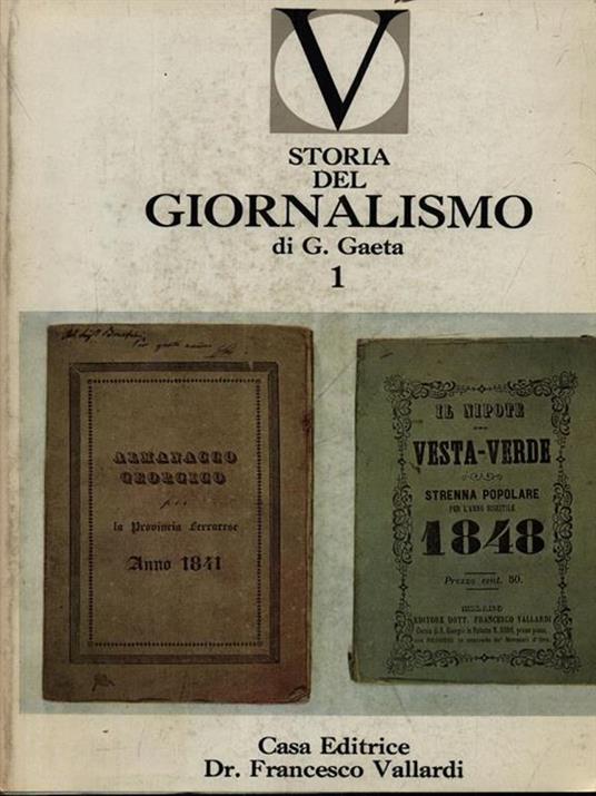 Storia del Giornalismo - Giuliano Gaeta - copertina