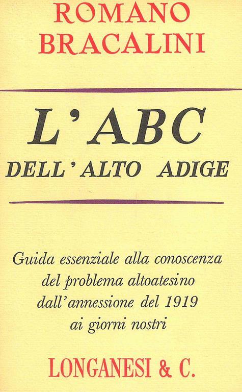 L' Abc. Dell'Alto Adige - Romano Bracalini - copertina