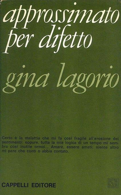 Approssimato per difetto - Gina Lagorio - copertina