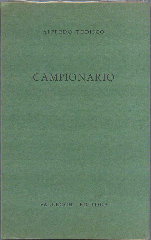 Campionario - Alfredo Todisco - copertina
