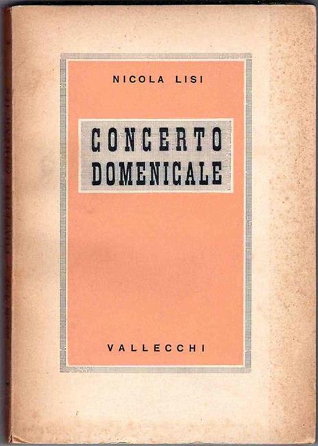 Concerto domenicale - Nicola Lisi - copertina