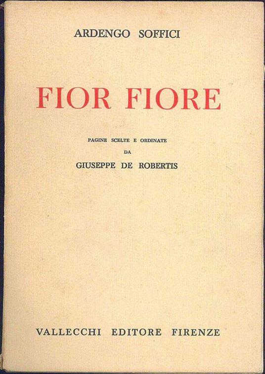 Fior fiore - Ardengo Soffici - copertina