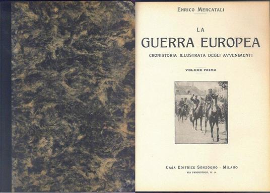 La Guerra europea 9vv - Enrico Mercatali - copertina