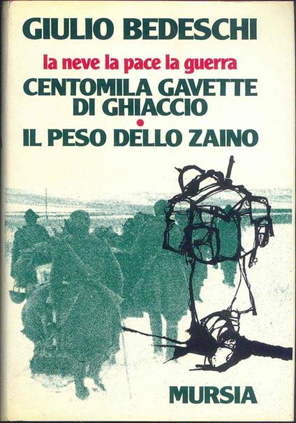 La neve, la pace, la guerra. Centomila gavette di ghiaccio – Il peso dello zaino - Giulio Bedeschi - copertina
