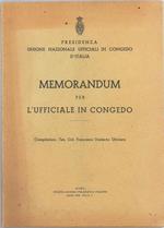 Memorandum per l' ufficiale in congedo