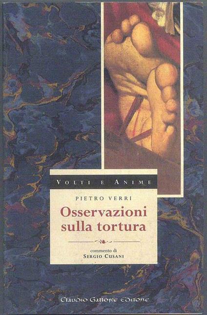 Osservazioni sulla tortura - Pietro Verri - copertina