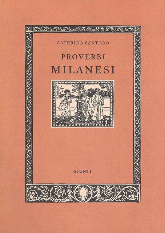 Proverbi Milanesi - Caterina Santoro - copertina