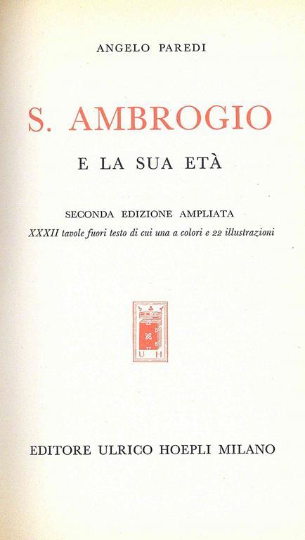 S. Ambrogio e la sua età - Angelo Paredi - copertina