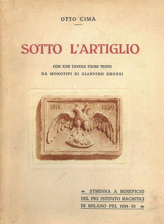 Sotto l'artiglio - Otto Cima - copertina