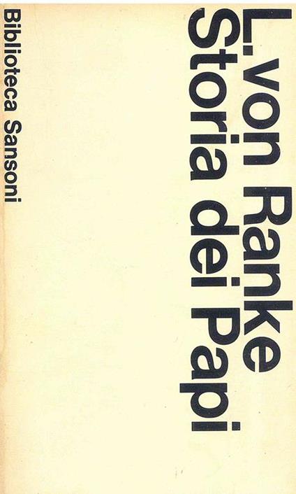 Storia dei papi - copertina