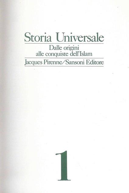 Storia Universale. cofanetto 7vol - copertina