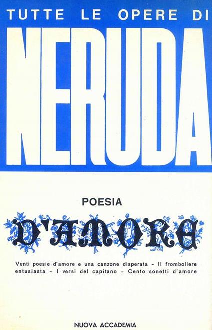 Poesia d'amore - Pablo Neruda - copertina