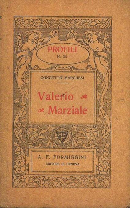 Valerio Marziale - Concetto Marchesi - copertina
