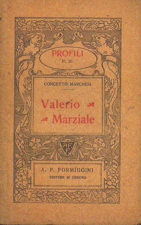 Valerio Marziale - Concetto Marchesi - copertina