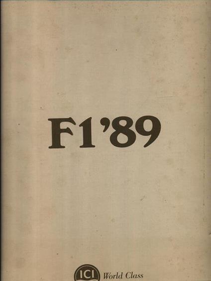F1 '89 -   - copertina