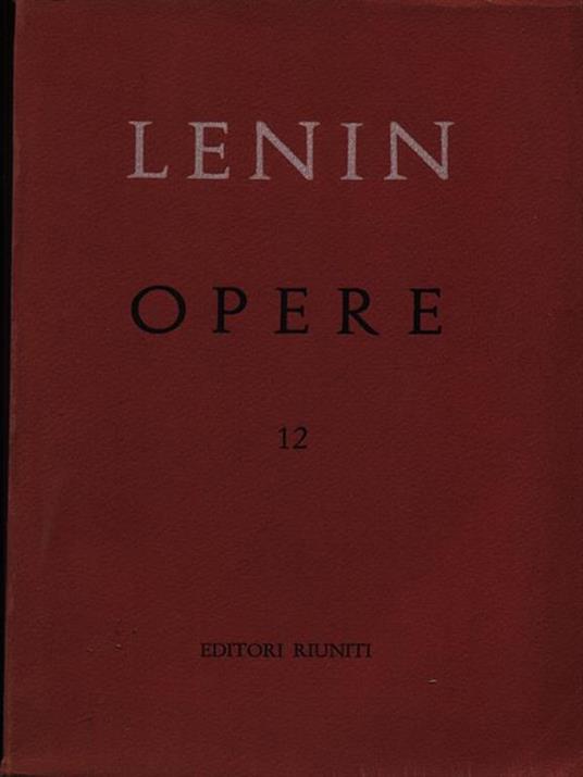 Opere vol. 12 - Lenin - copertina