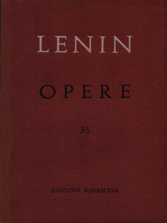 Opere vol. 35 - Lenin - copertina