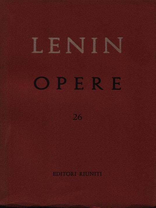 Opere vol. 26 - Lenin - copertina