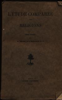 L' etude comparee des religions vol. I